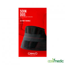 Ceinture de soutien lombaire à double serrage Gibaud