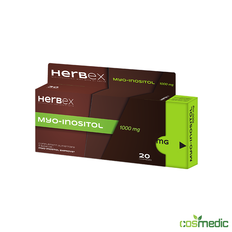 HERBEX MYO INOSITOL 1000MG BT 20